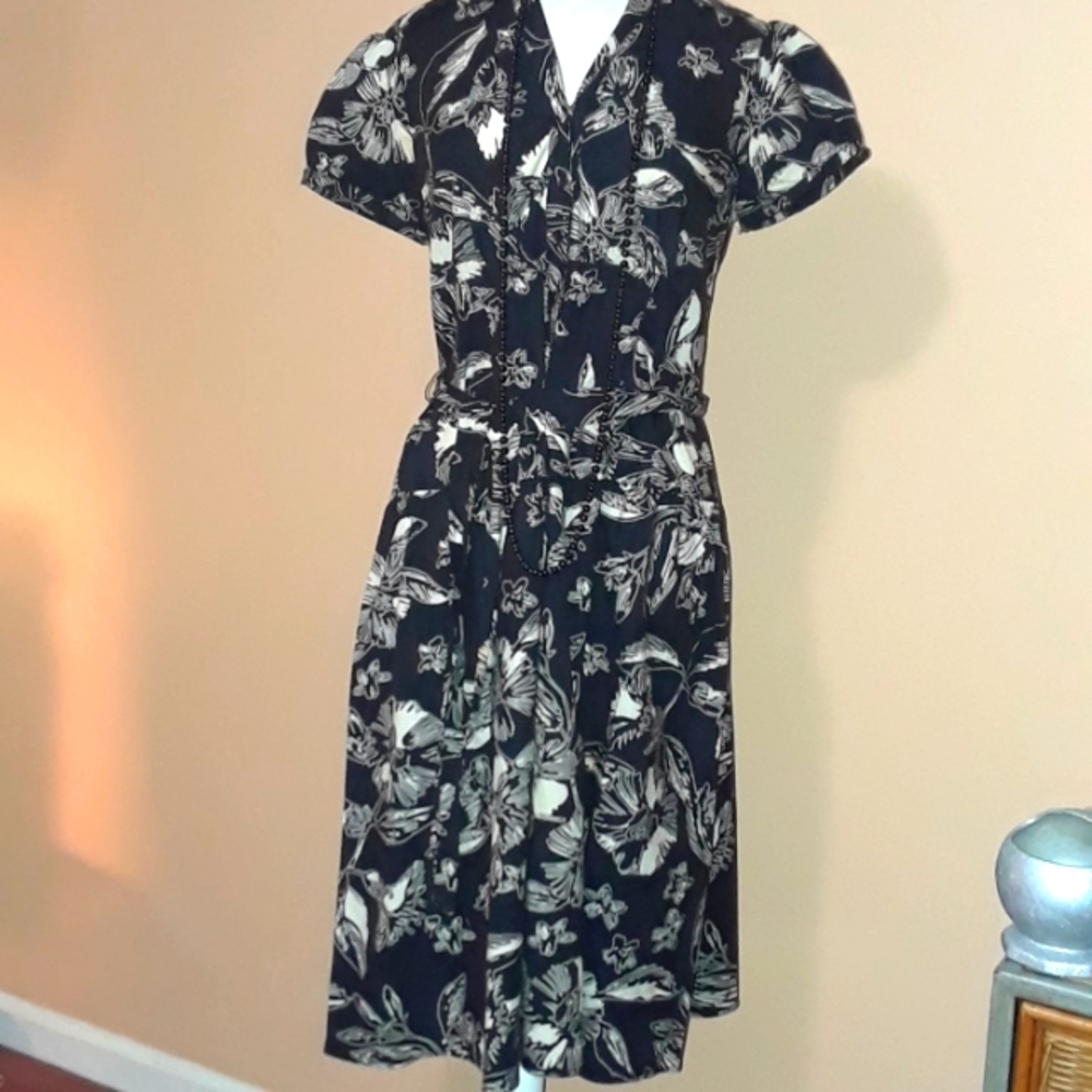 Sophisticated Blk & White Dress